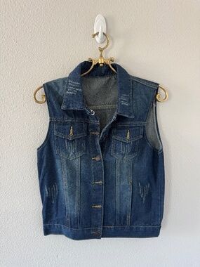 New denim vest